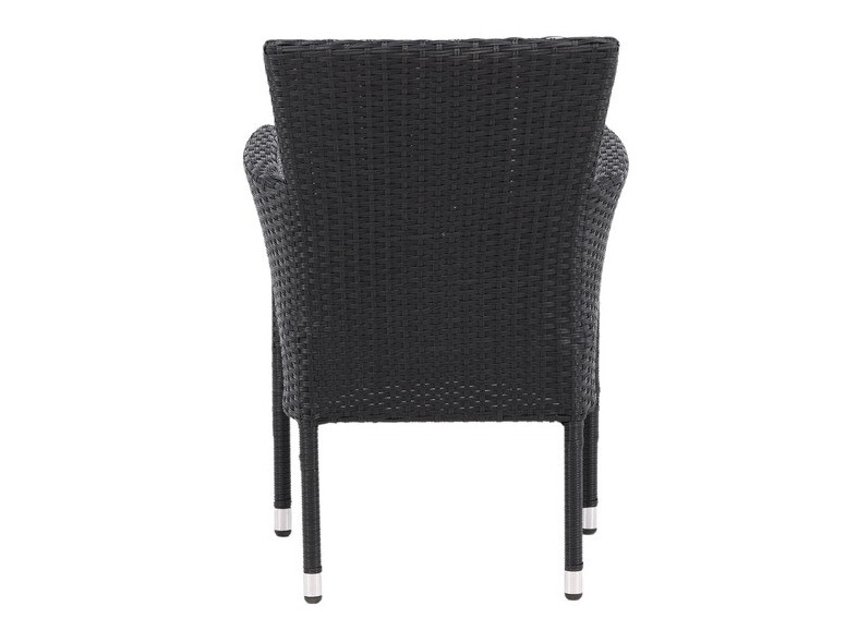 Dārza krēsls Dallas 3475 (Melns + Pelēks)