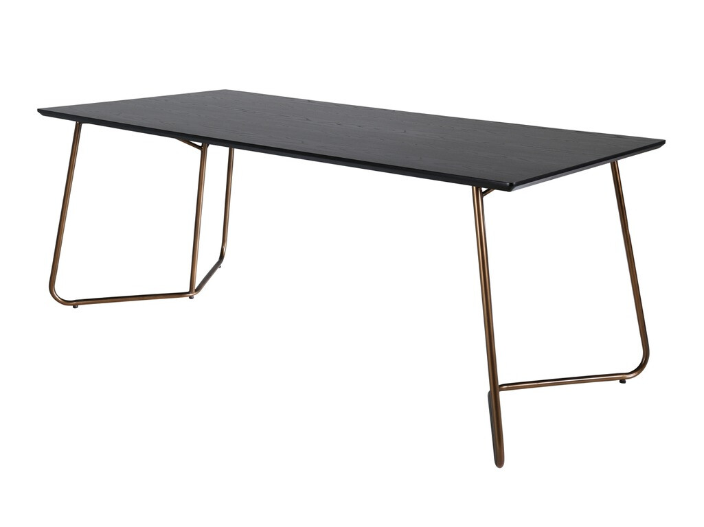 Ēdamistabas komplekts Dallas 2713 (Melns + Riekstkoks)