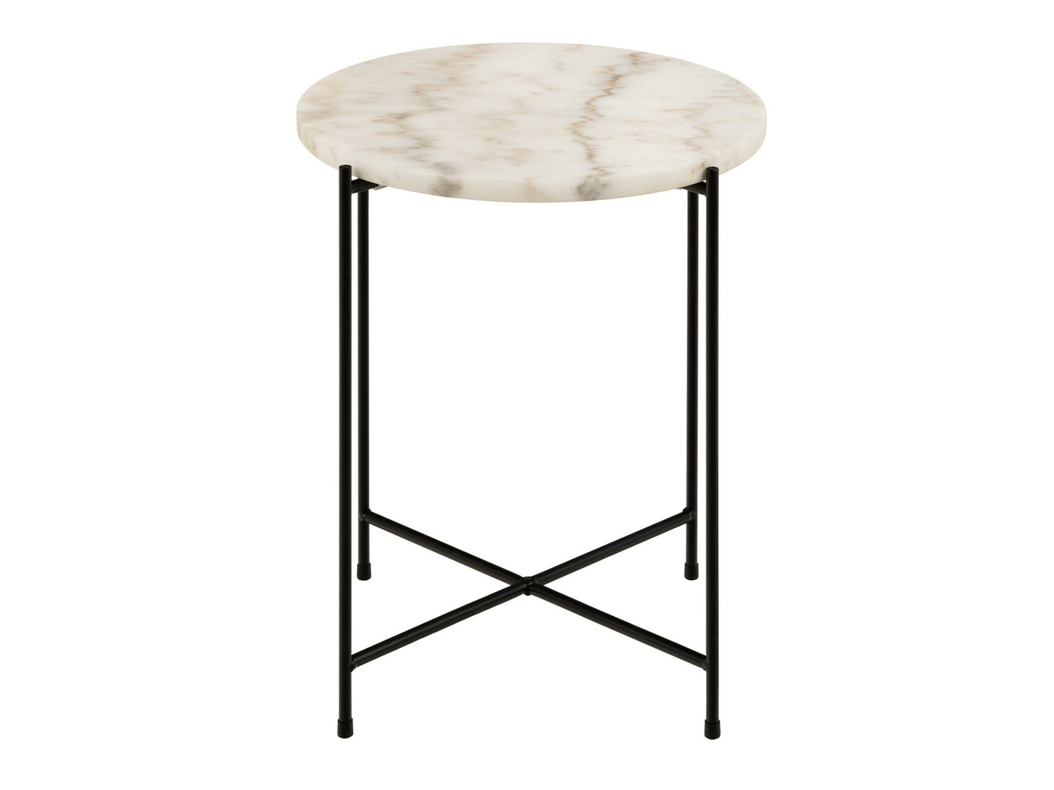 Кофейный столик Norsica 609 (Белый мрамор + Чёрный)