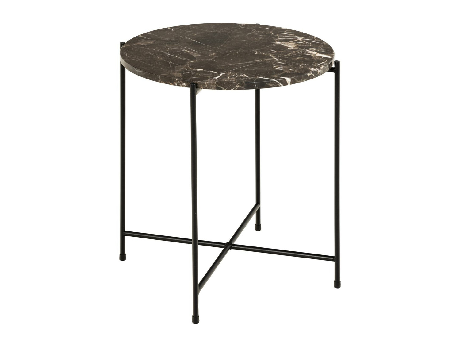 Кофейный столик Norsica 609 (Коричневый мрамор + Чёрный)