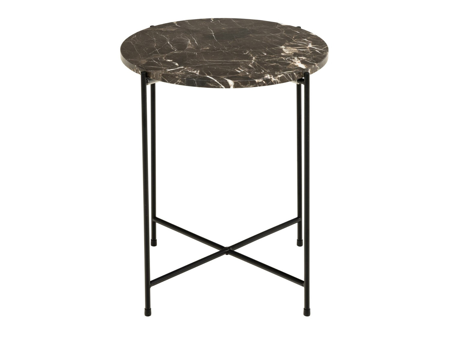 Кофейный столик Norsica 609 (Коричневый мрамор + Чёрный)