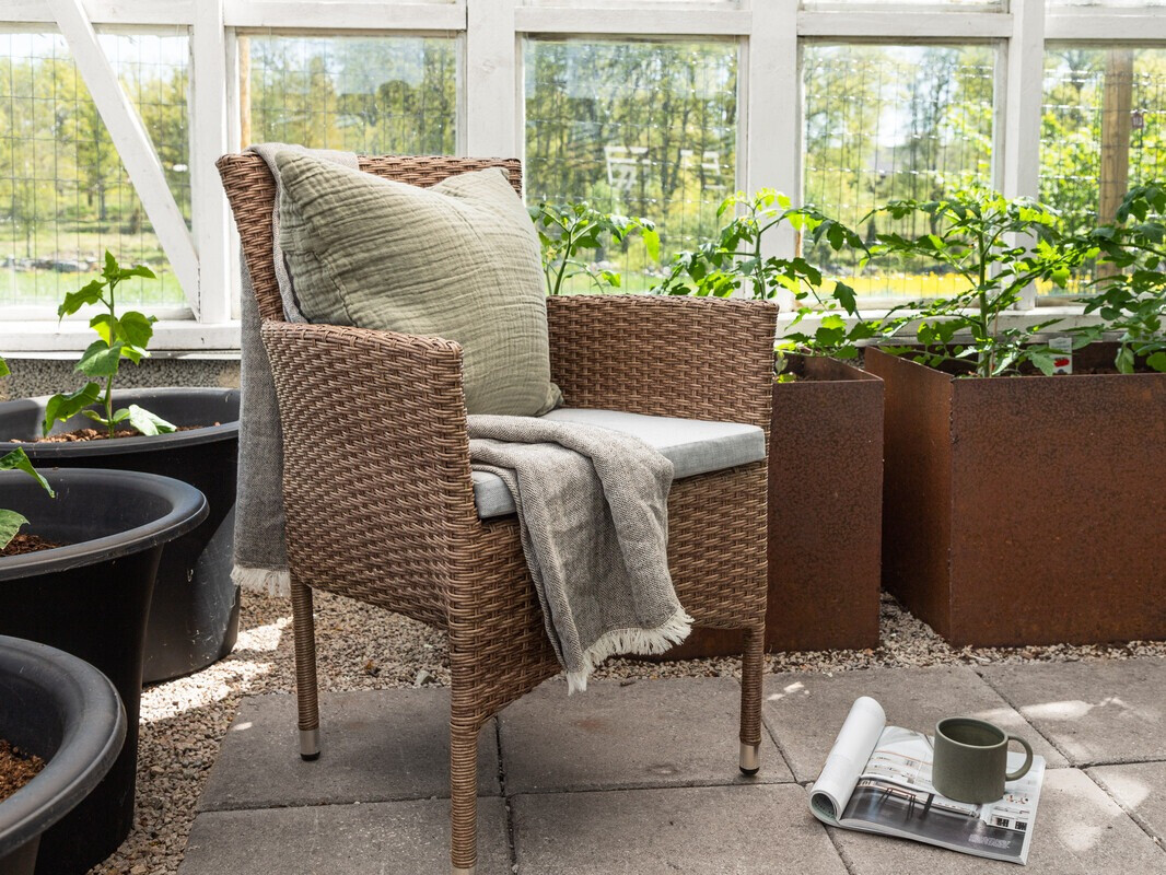 Садовый стул Dallas 3475 (Коричневый + Серый)