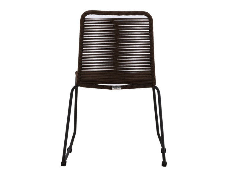 Dārza krēsls Dallas 2820 (Tumši brūns + Melns)