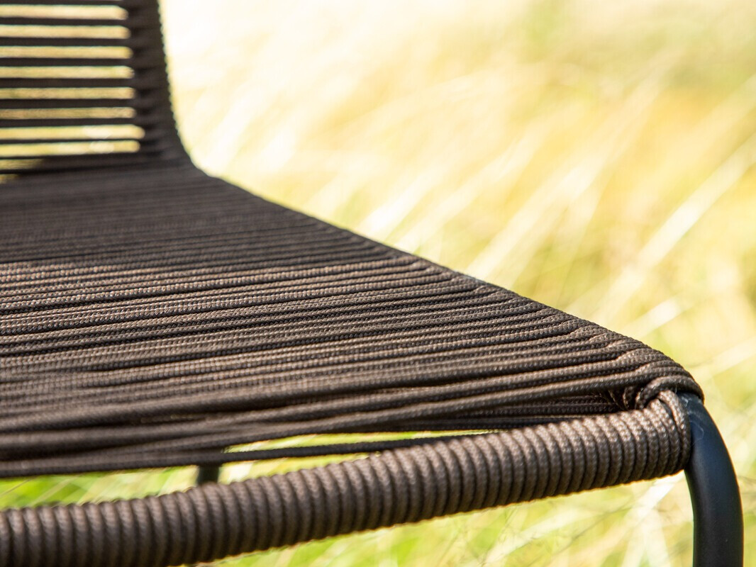 Dārza krēsls Dallas 2820 (Tumši brūns + Melns)