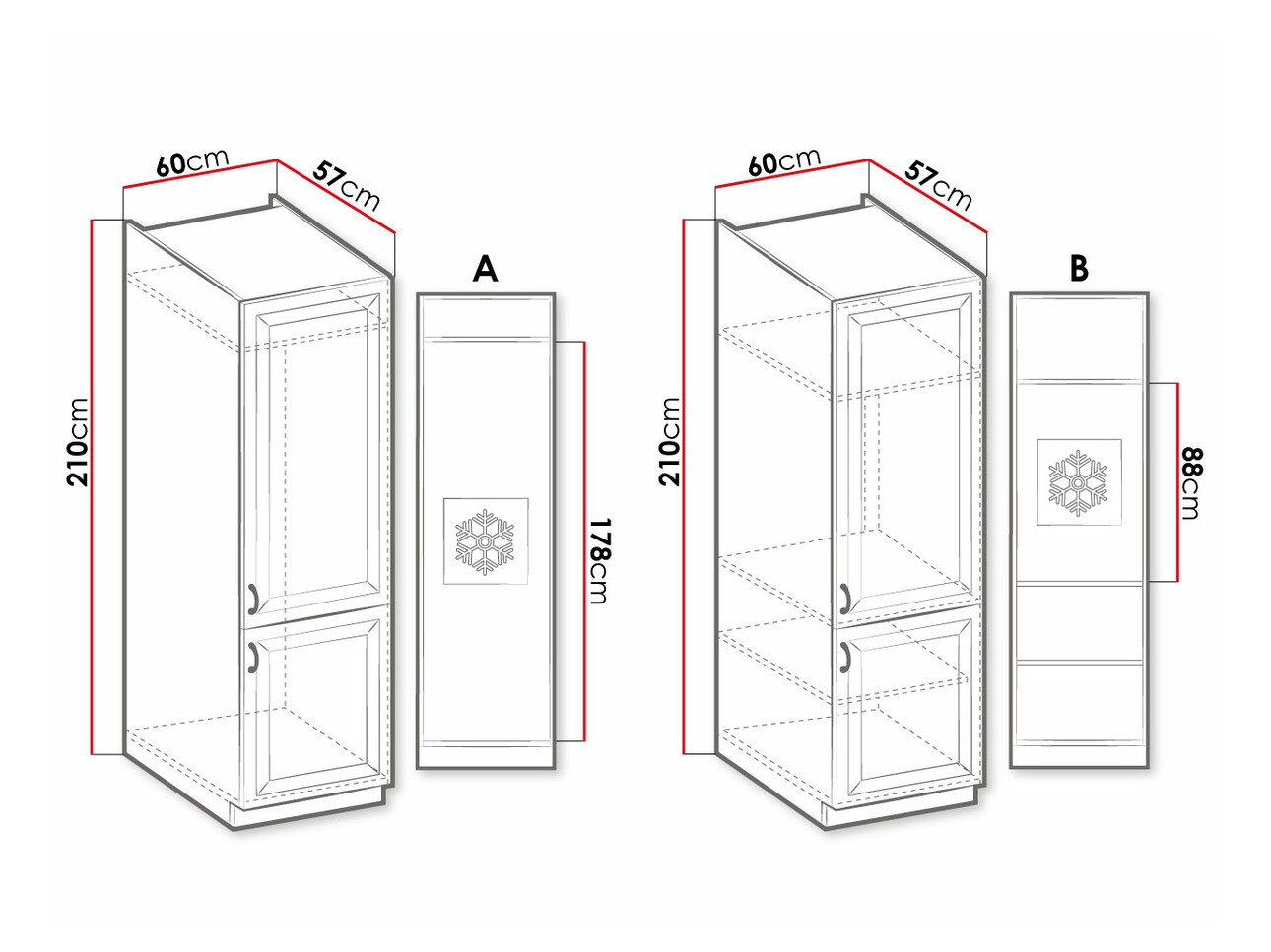 Модульный шкафчик с дверцами Retro Grey 118