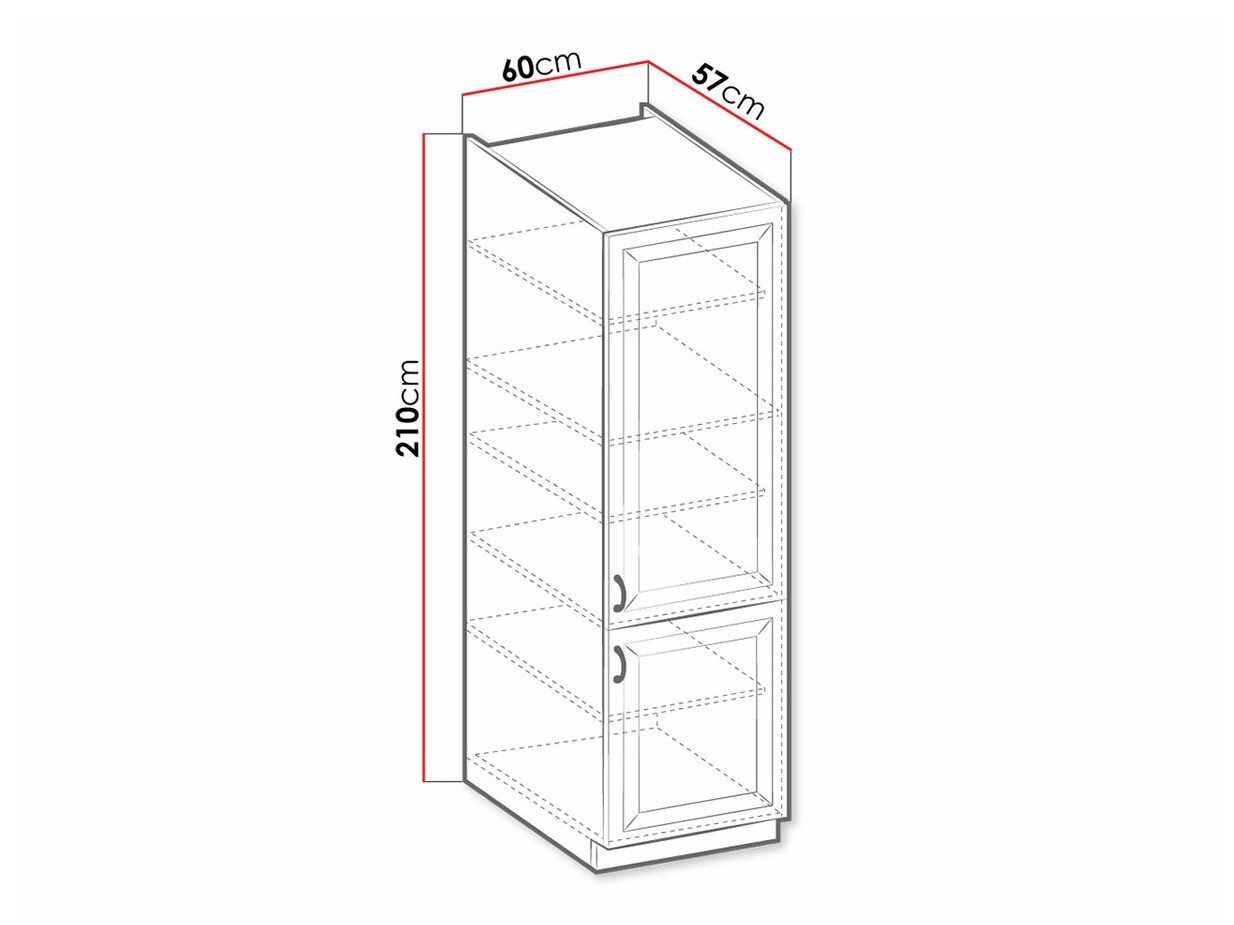 Модульный шкафчик с дверцами Retro White 110
