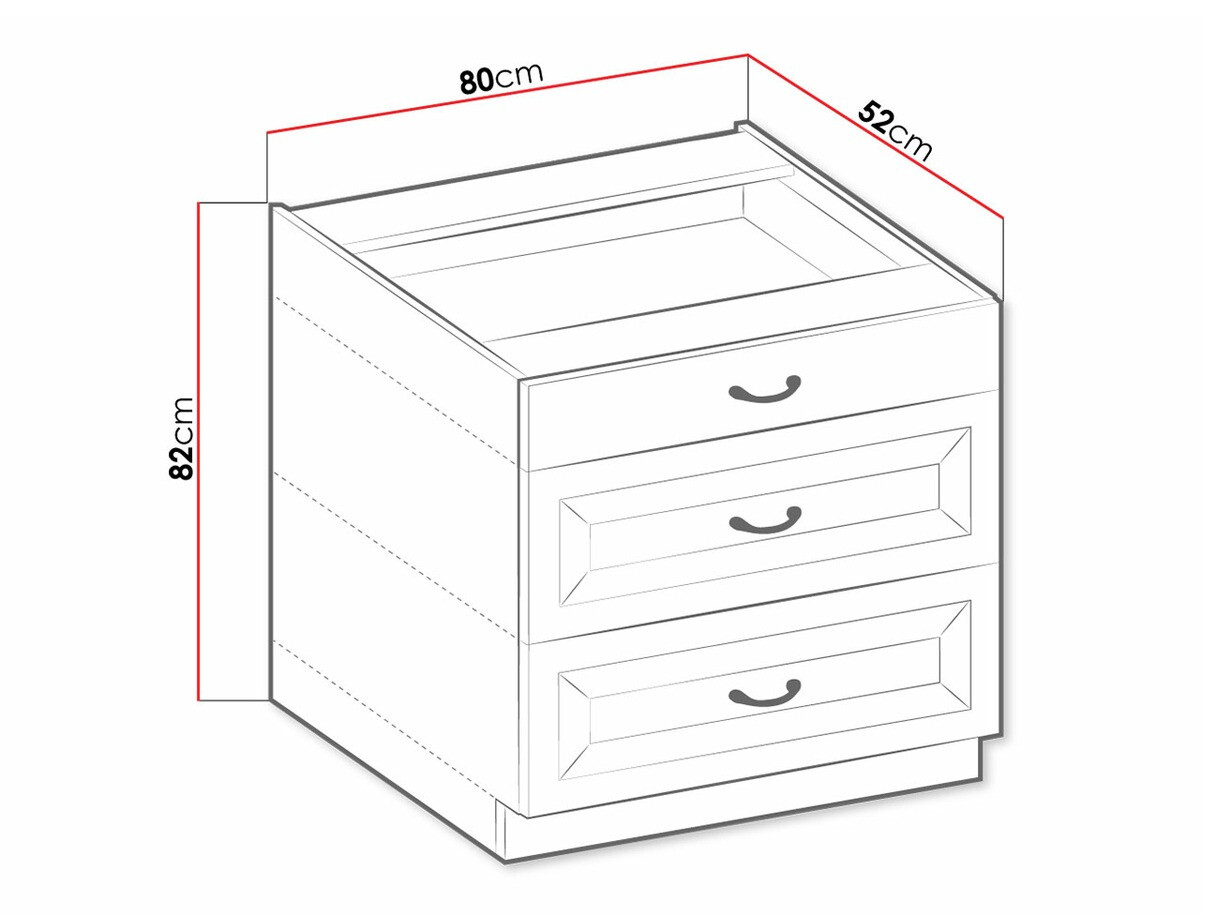 Moduļu skapis ar atvilktnēm Retro Grey 120