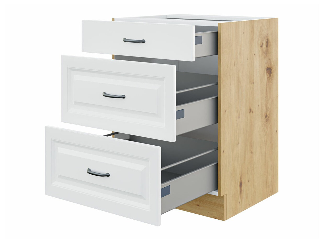 Moduļu skapis ar atvilktnēm Retro White 108