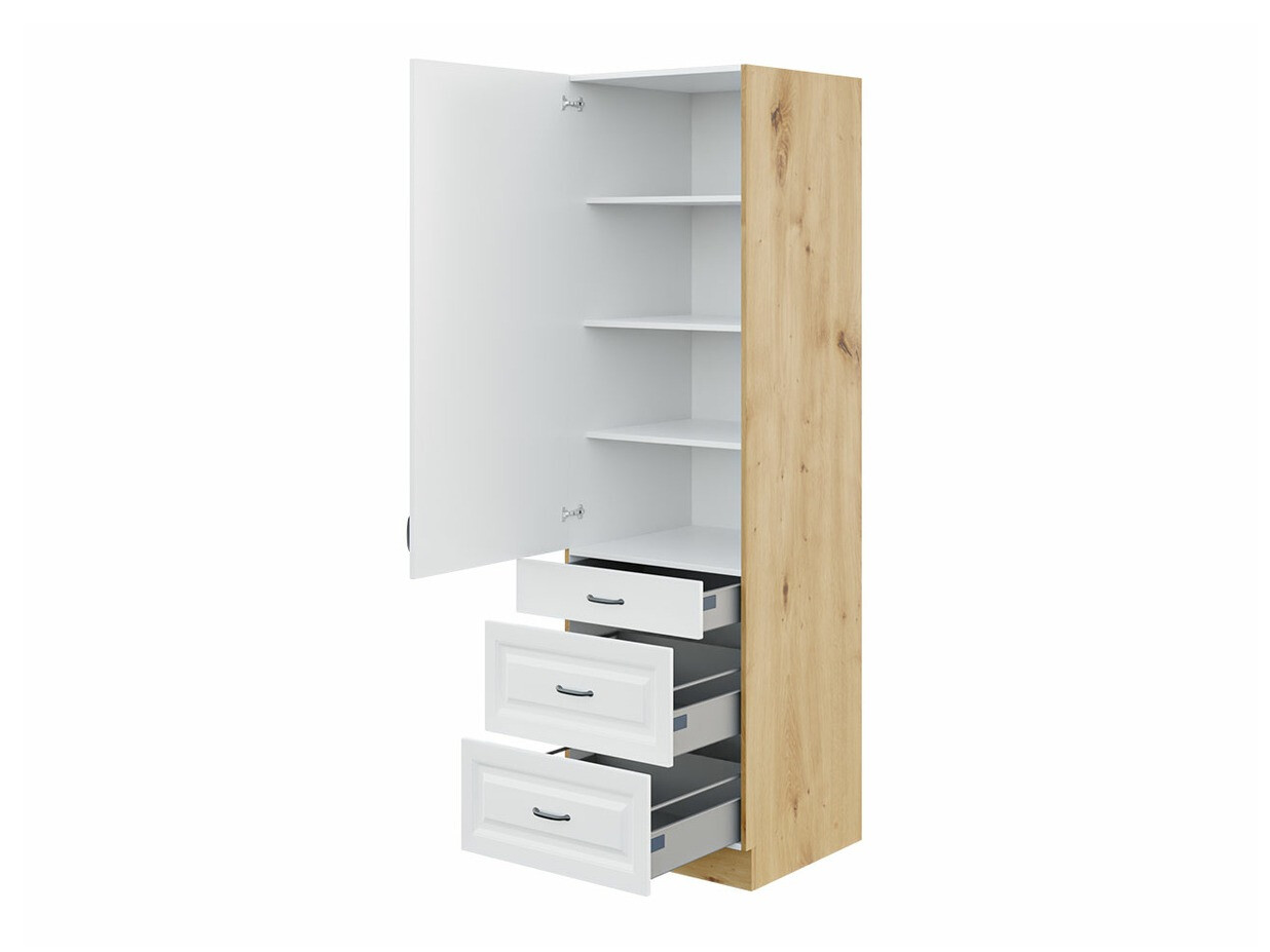 Moduļu skapis ar atvilktni un durvīm Retro Grey 114