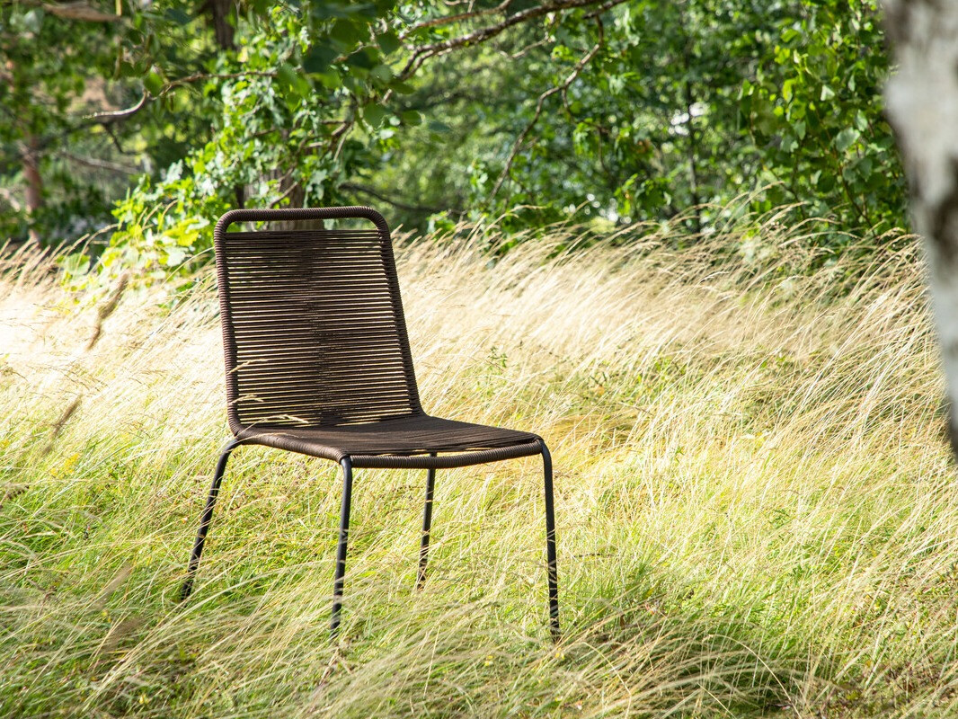 Садовый стул Dallas 2820 (Темно-коричневый + Чёрный)