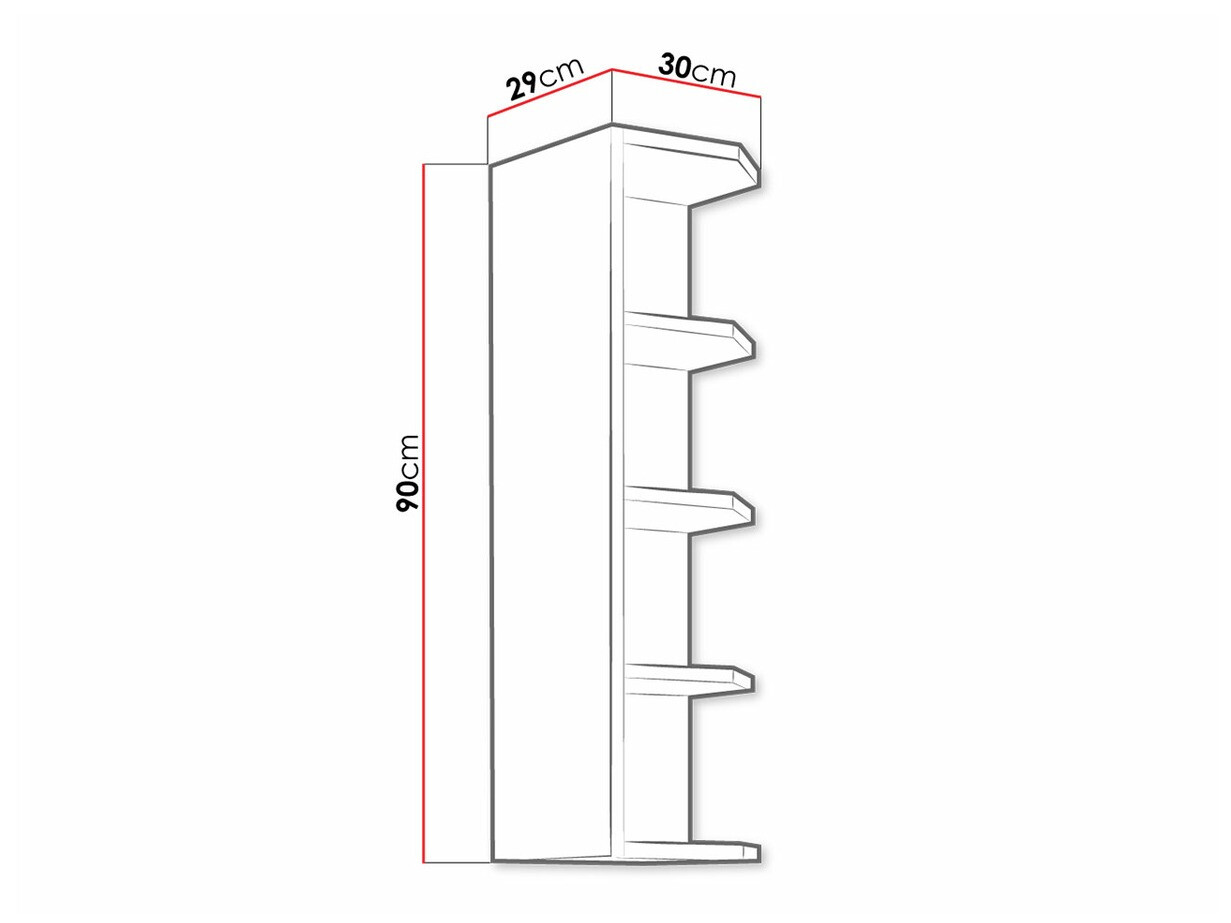 Настенная полка Retro Grey 125