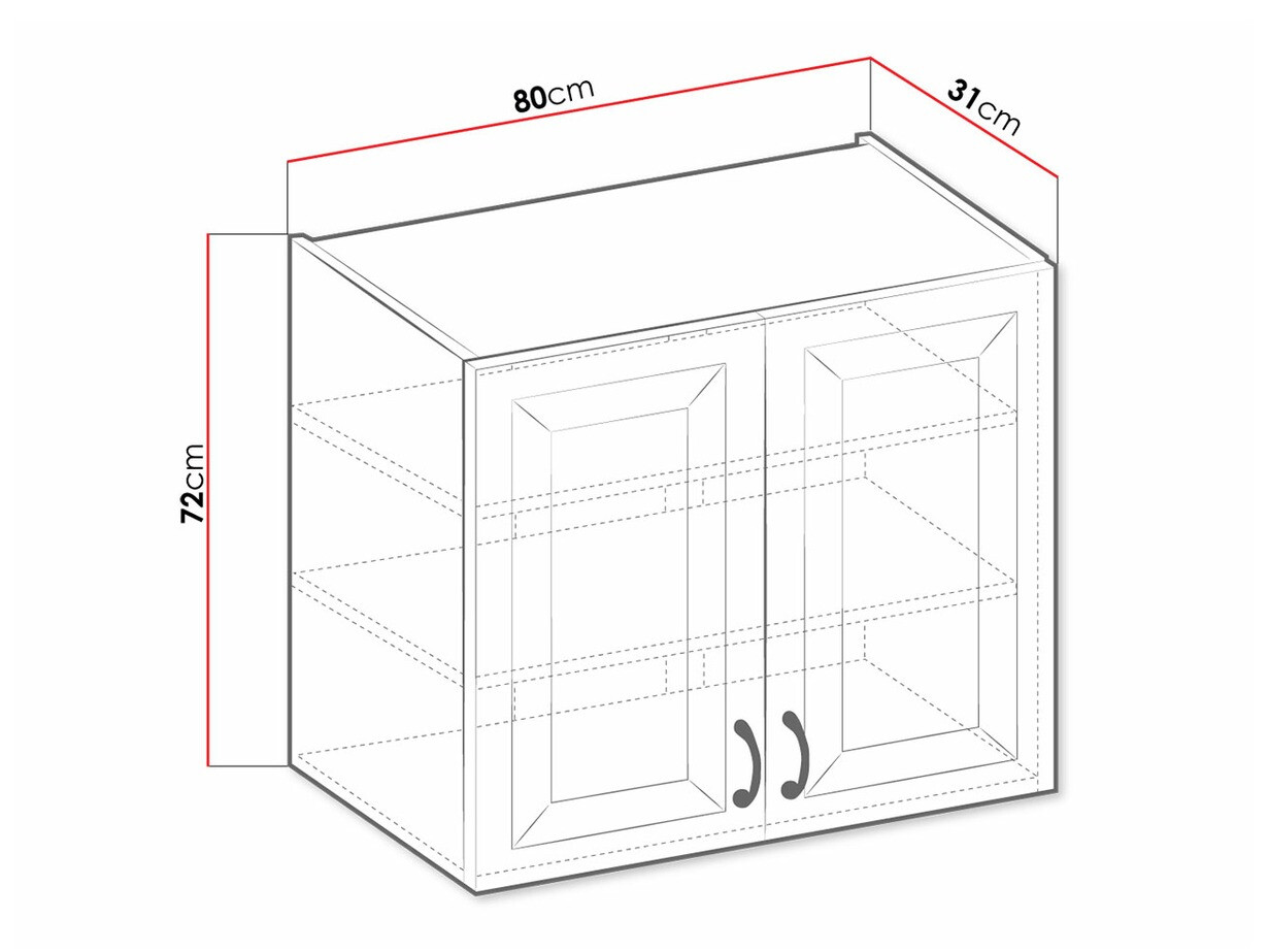 Moduļu piekarams skapis Retro Grey 139