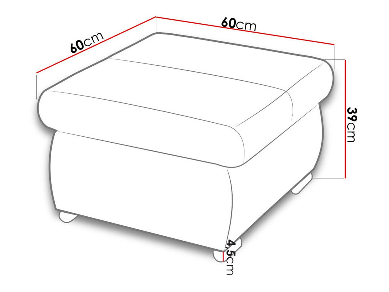 Pufs Comfivo 122 (Uttario Velvet 2954)