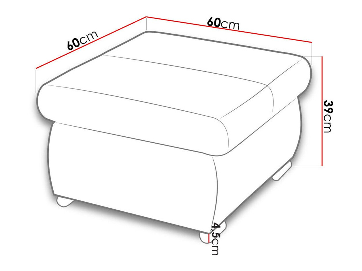 Pufs Comfivo 122 (Uttario Velvet 2955)