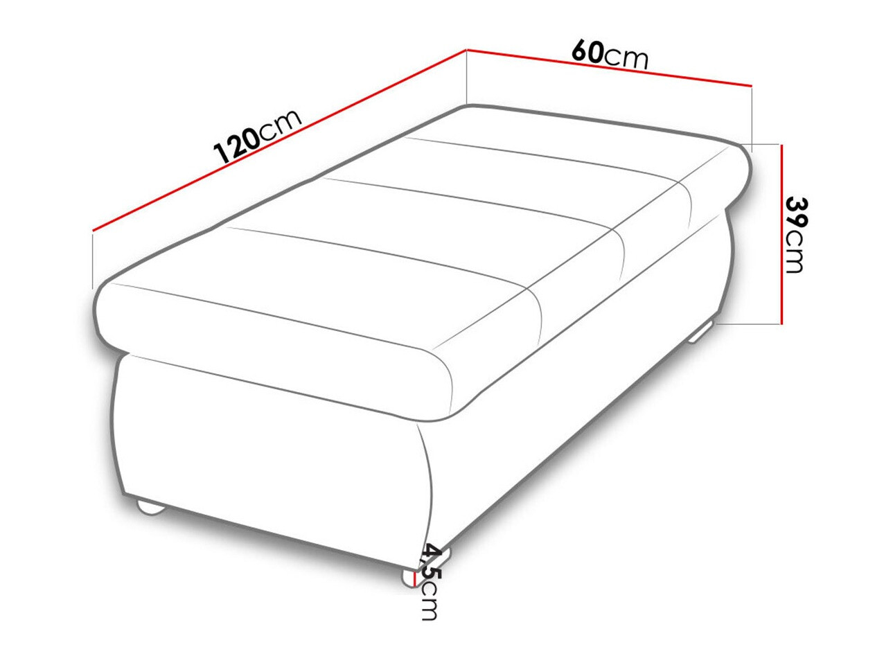 Mīkstais sols Comfivo 123 (Uttario Velvet 2951)