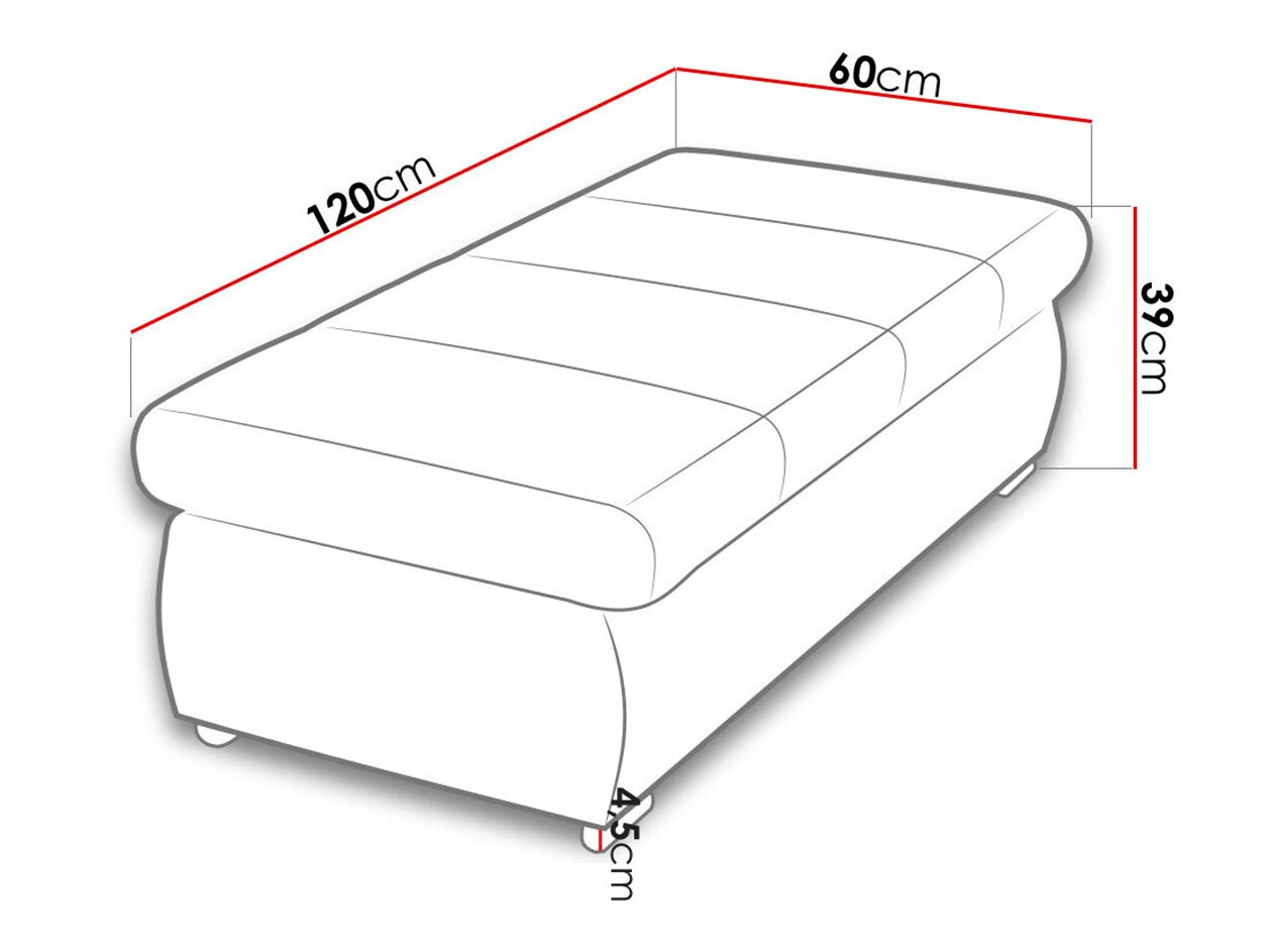 Mīkstais sols Comfivo 123 (Uttario Velvet 2954)
