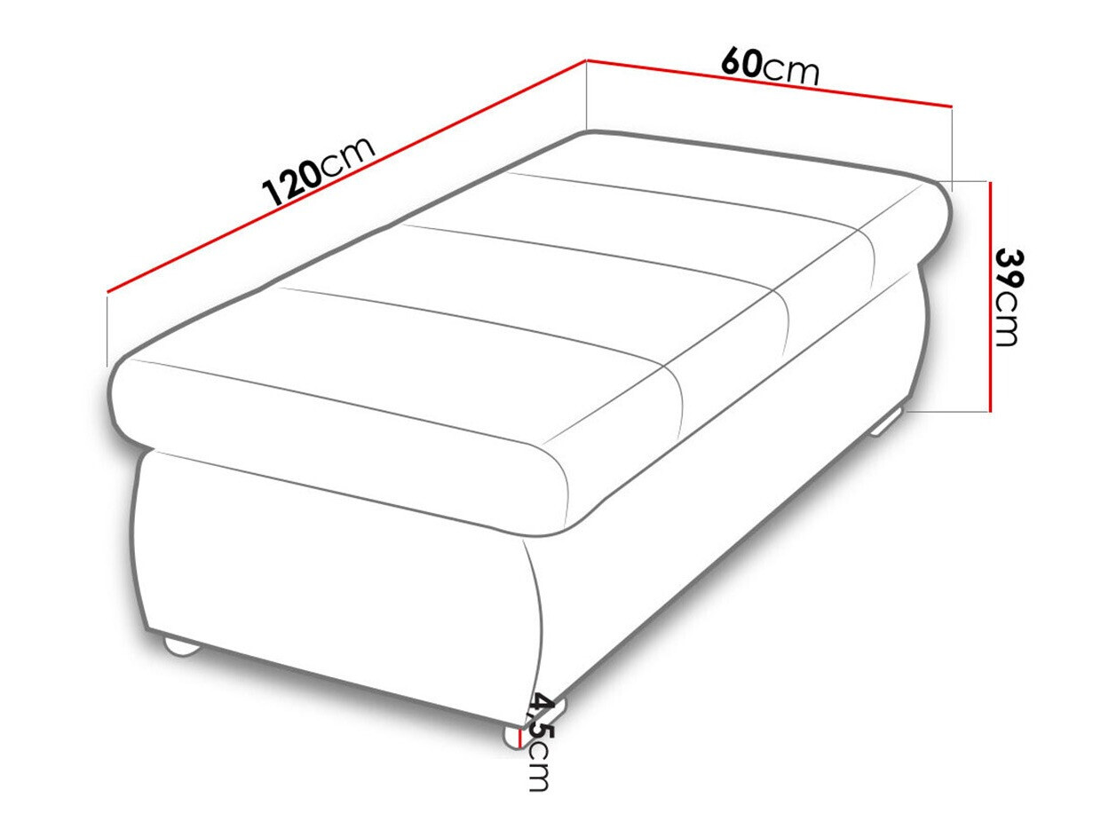 Mīkstais sols Comfivo 123 (Uttario Velvet 2964)