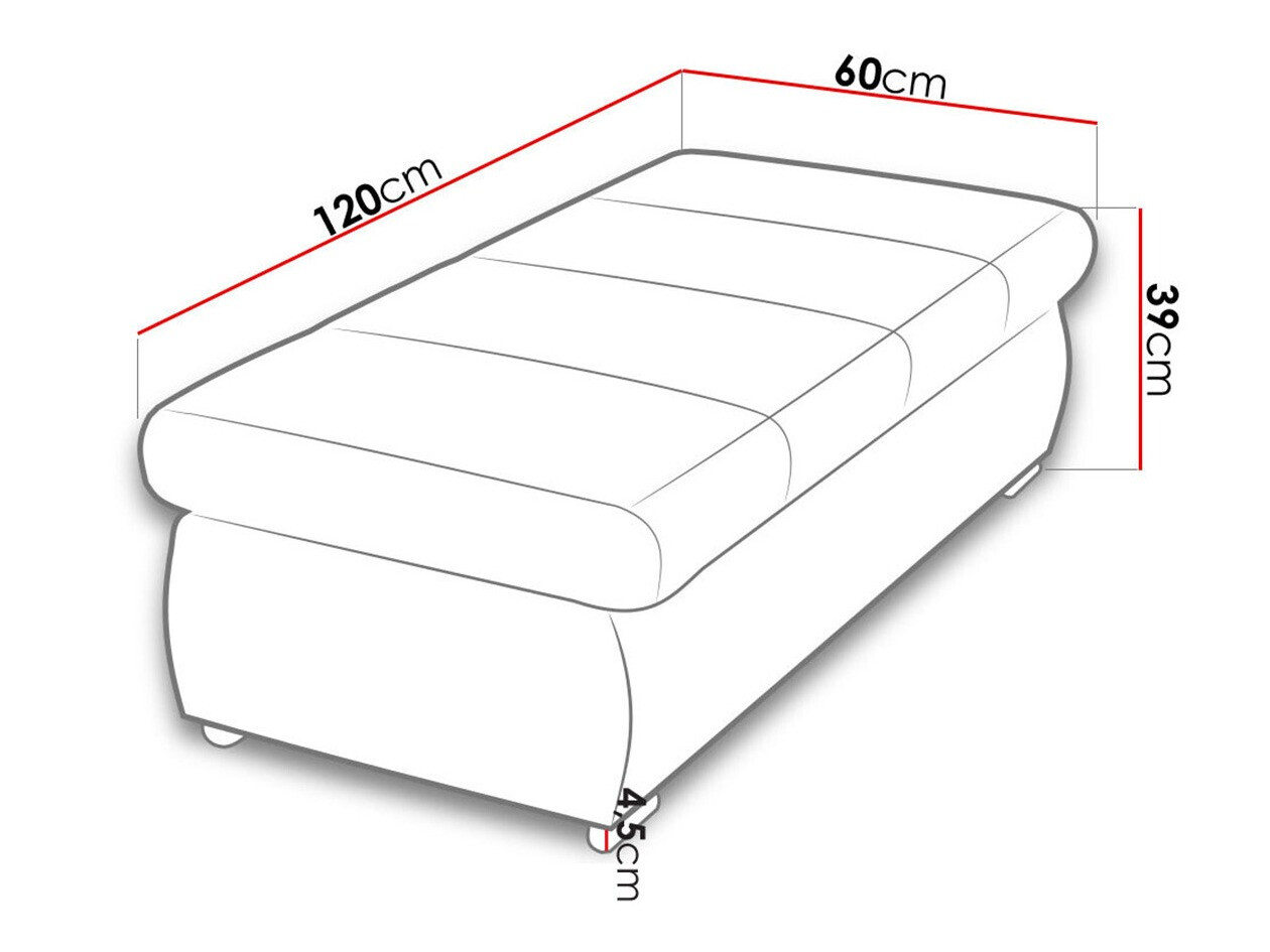 Мягкая скамья Comfivo 123 (Kronos 05)