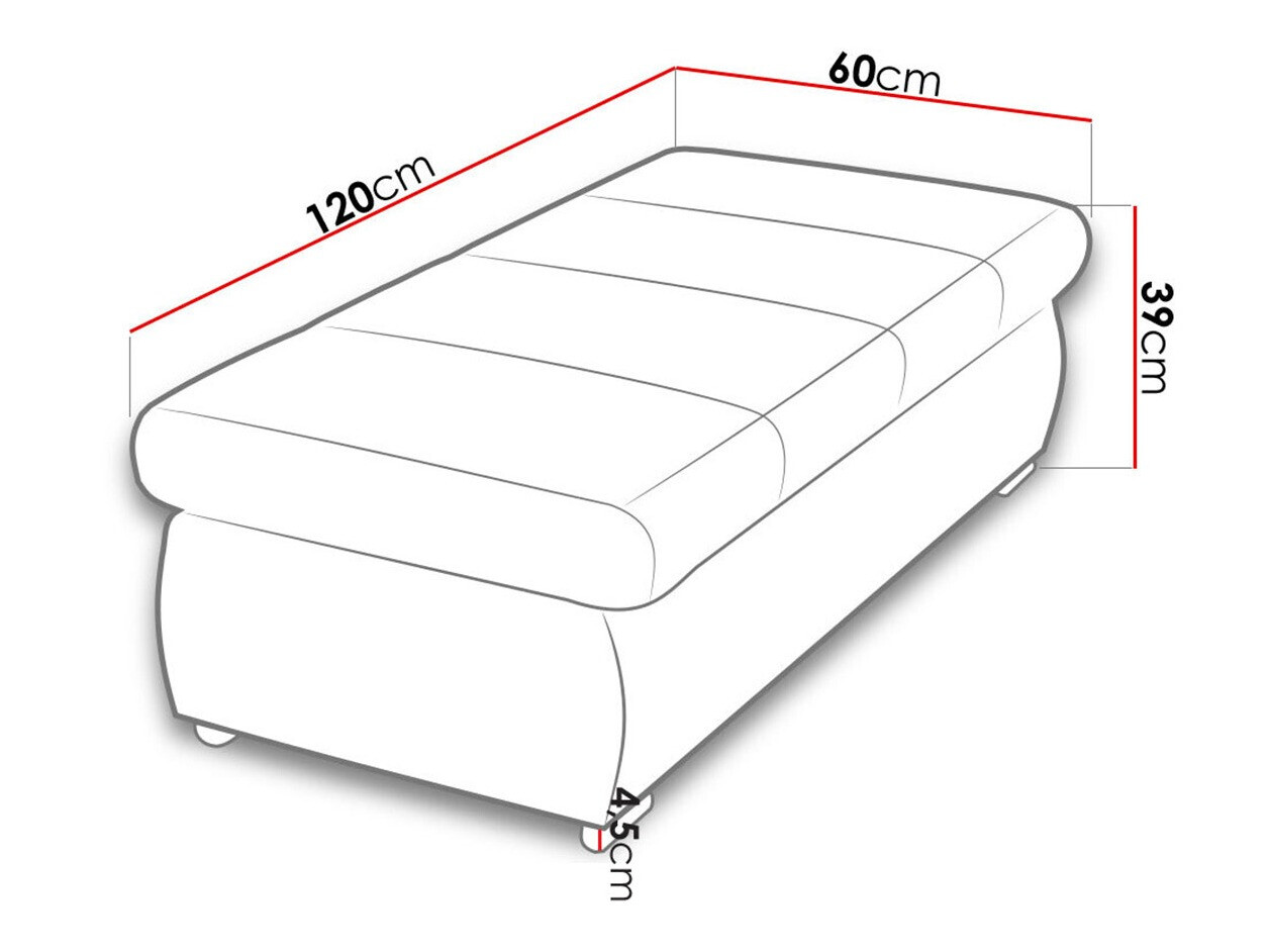 Мягкая скамья Comfivo 123 (Otusso 04 + Sorriso 04)