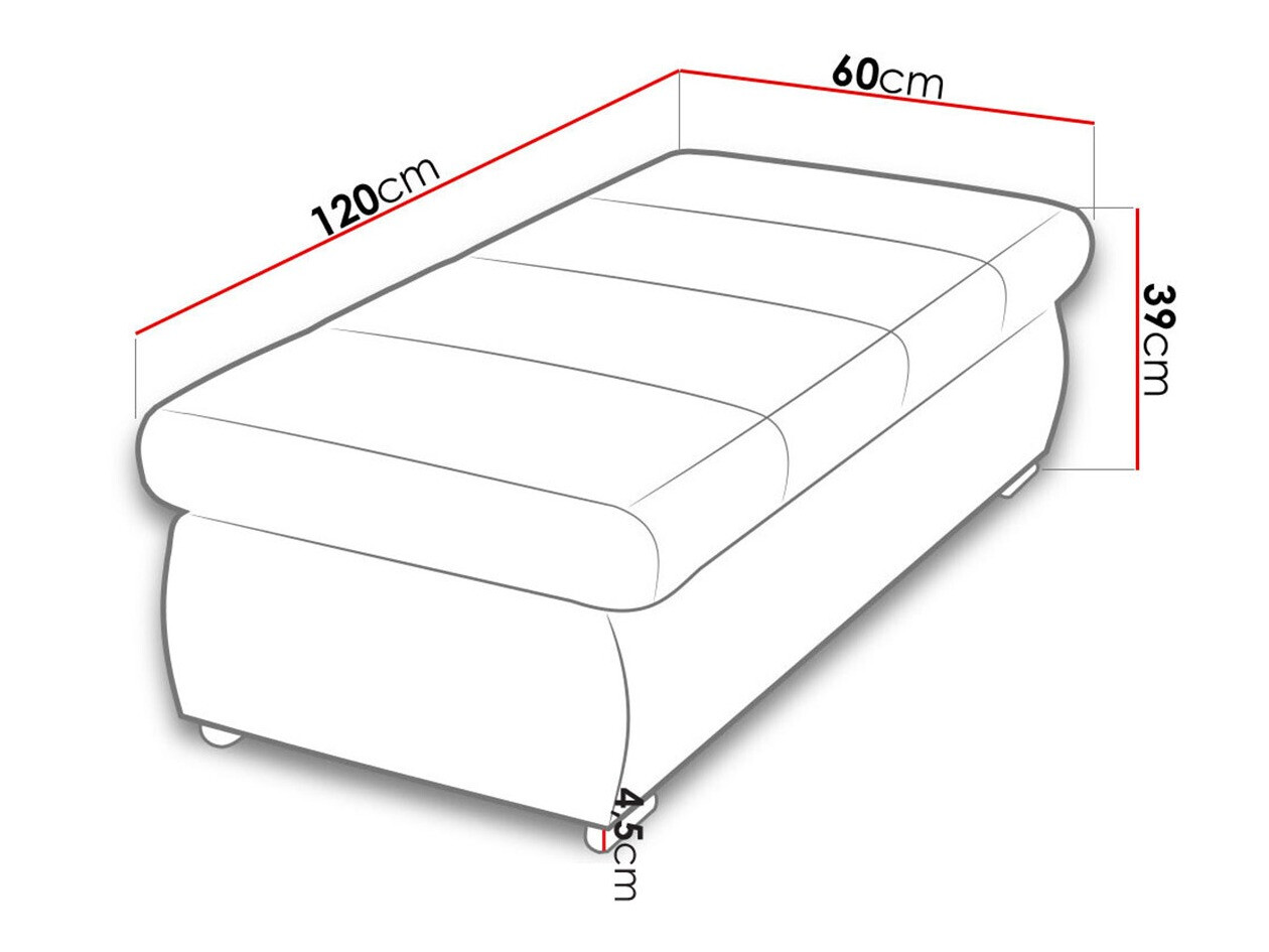 Мягкая скамья Comfivo 123 (Uttario Velvet 2959)