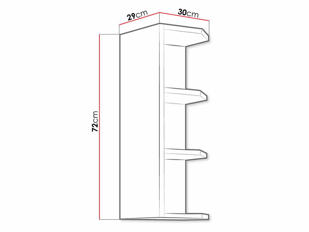 Настенная полка Retro Grey 143