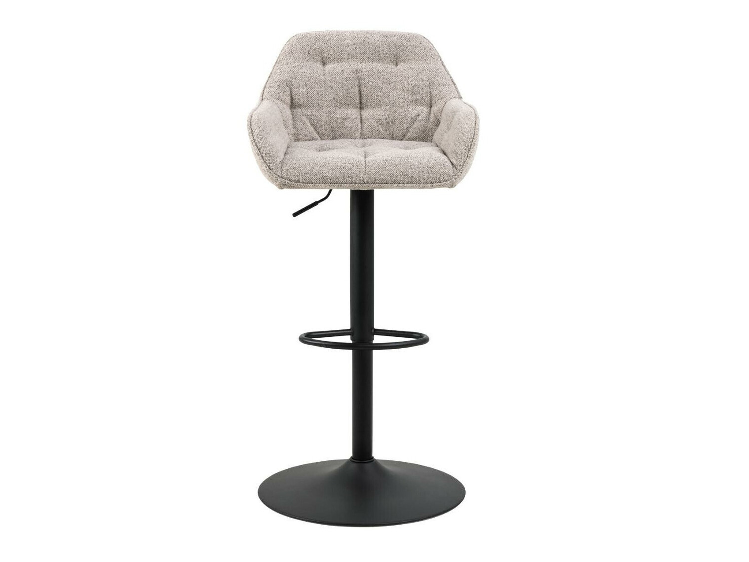 Низкий барный стул Norsica 650 (Чёрный + Бежевый)