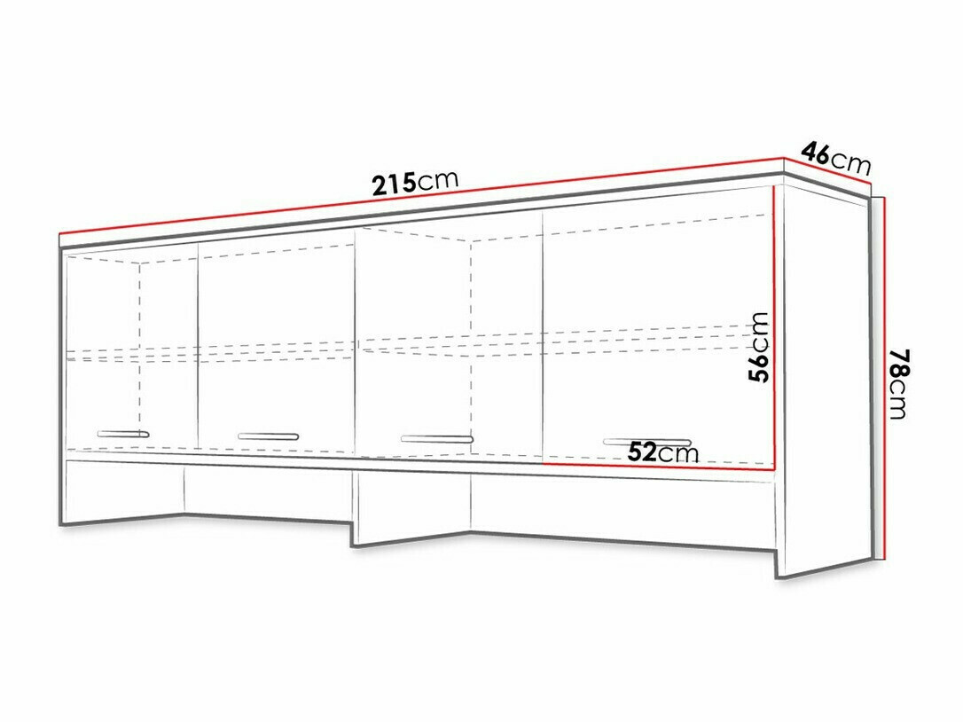 Skapis Concept Pro Lenart Levfere 113 (Pelēks)