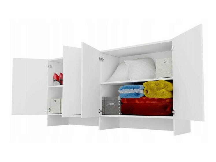 Skapis Concept Pro Lenart Levfere 114 (Balts)