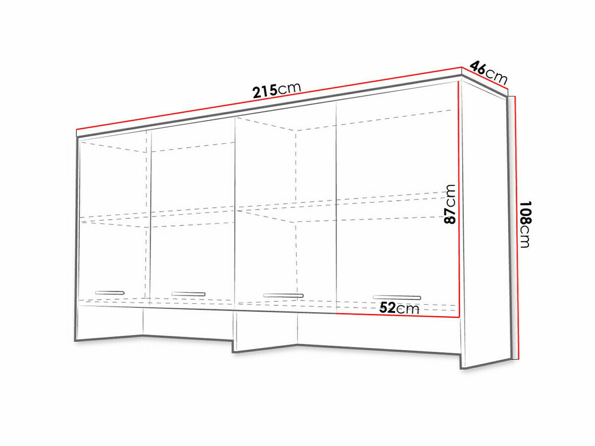 Skapis Concept Pro Lenart Levfere 114 (Pelēks)
