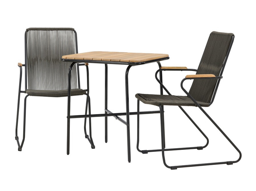 Balkona komplekts Dallas 3514 (Tumši pelēks + Melns)