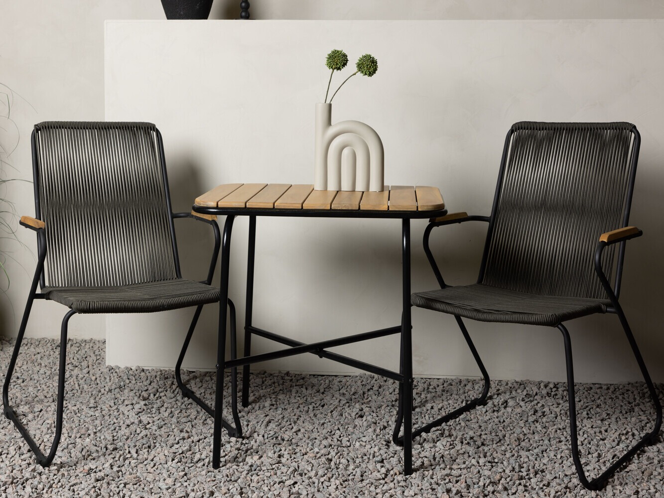 Балконный комплект Dallas 3514 (Тёмно-серый + Чёрный)