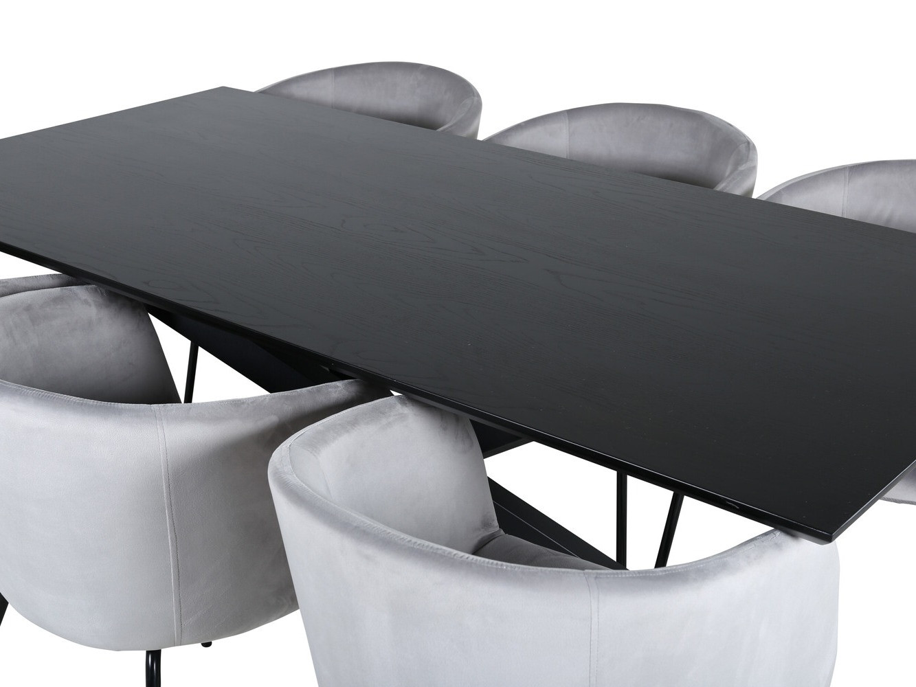 Обеденный гарнитур Dallas 2691 (Светло-серый + Чёрный)