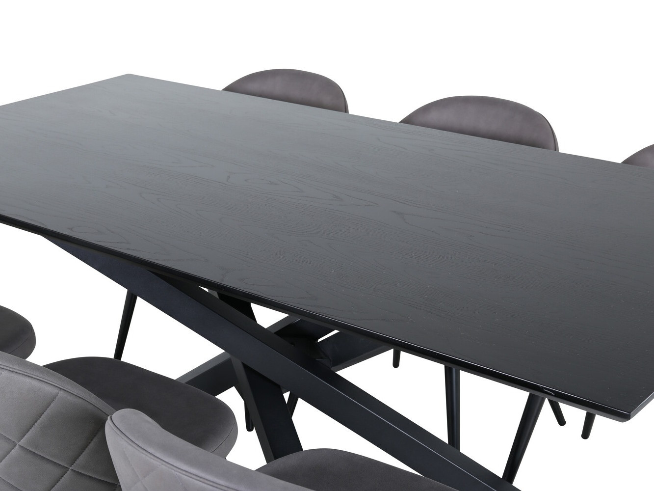 Обеденный гарнитур Dallas 2693 (Серый + Чёрный)