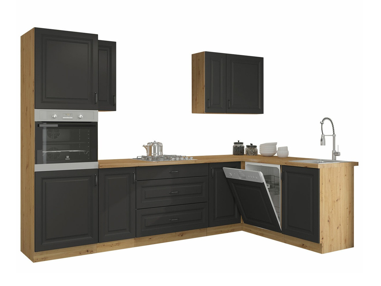 Moduļu virtuves komplekts Retro Grey 148