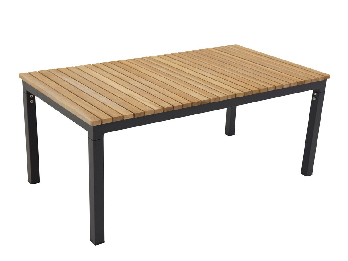 Dārza galdiņš Dallas 775 (Melns + Tīkkoks)