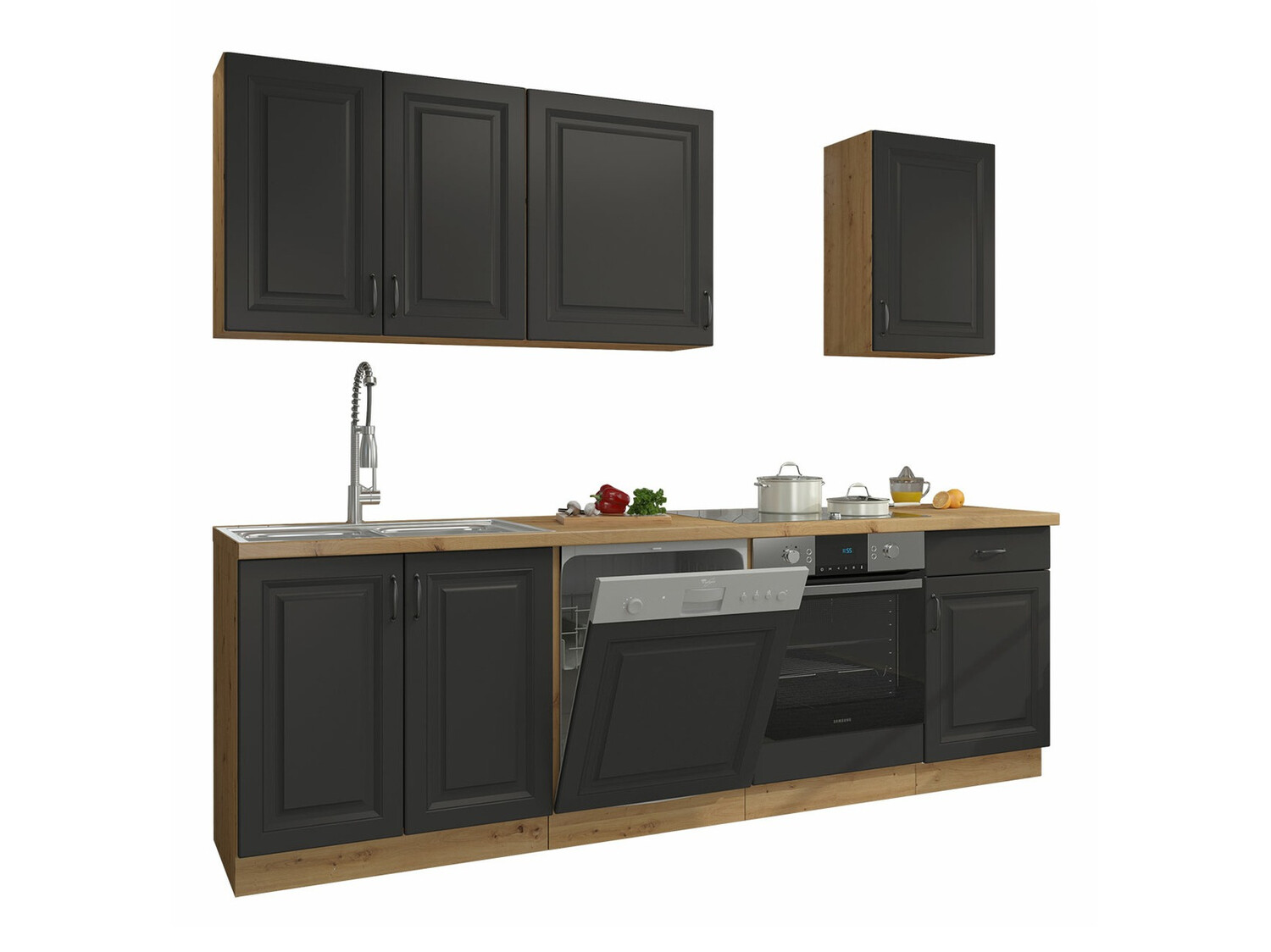 Модульный кухонный гарнитур Retro Grey 150