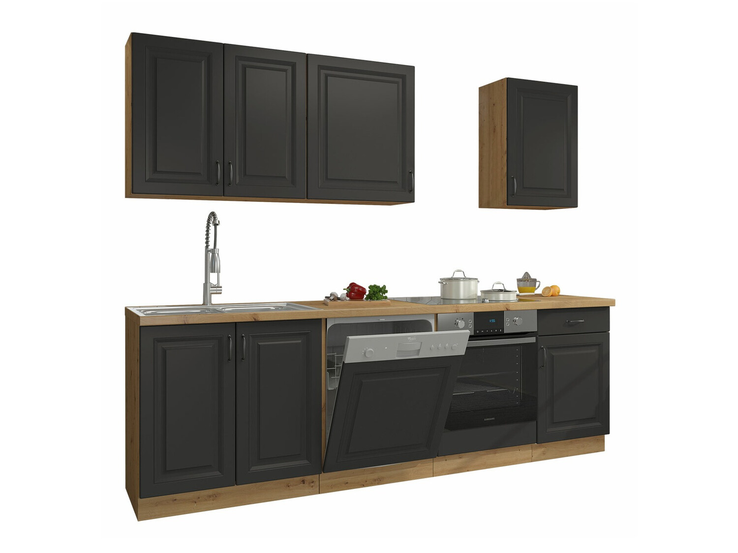 Модульный кухонный гарнитур Retro Grey 150