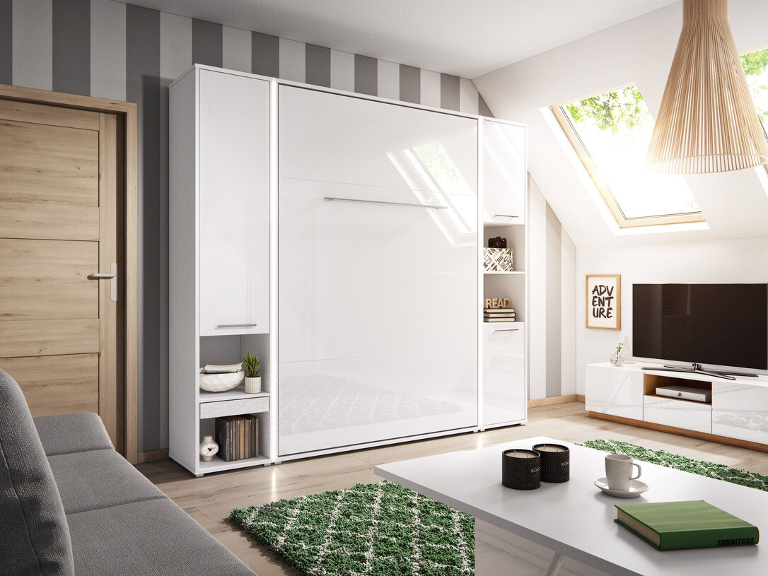 Plaukts Concept Pro Lenart Levfere 110 (Balts + Glancēts balts)