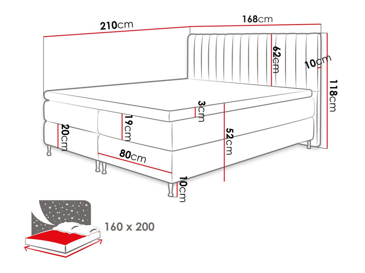 Kontinentālā gulta ComfiDream 156 (Fresh 32)