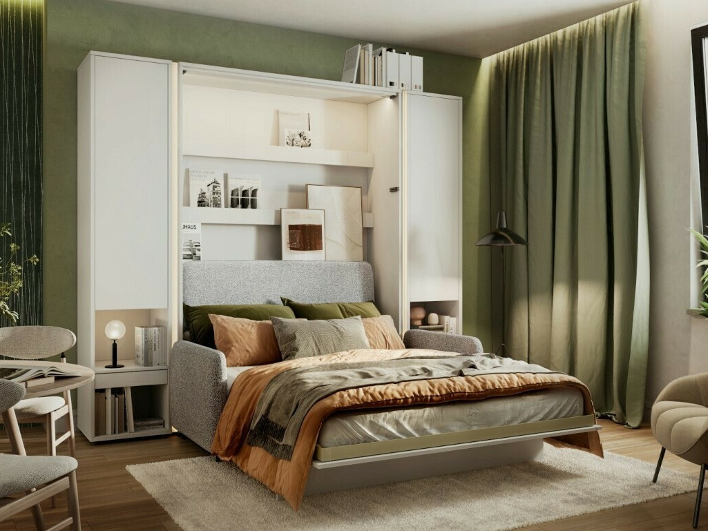 Siena gulta Concept Pro Lenart Levfere 138 (Glancēts balts + Pelēks)