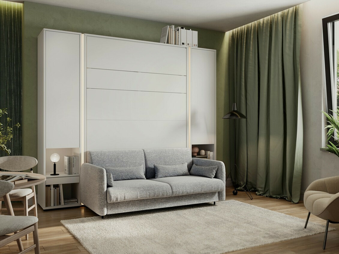 Mēbeļu komplekts Concept Pro Lenart Levfere 139 (Balts + Pelēks)