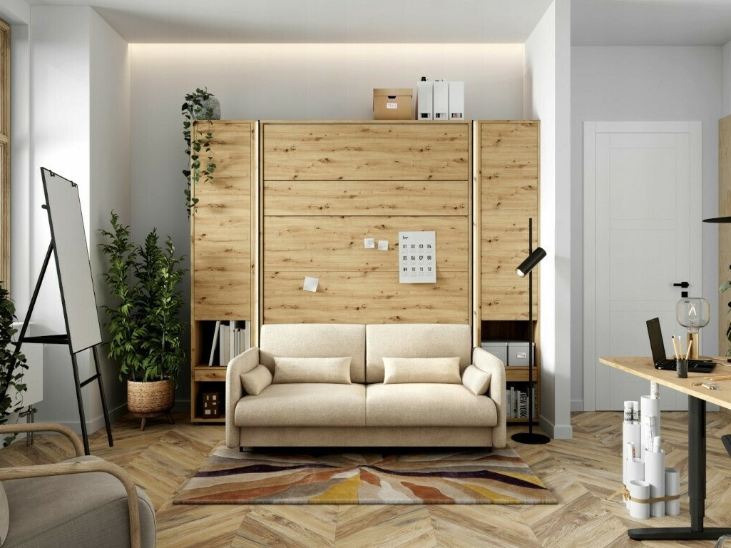 Sienas gulta Concept Pro Lenart VII (Artisan ozols + Bēšs)