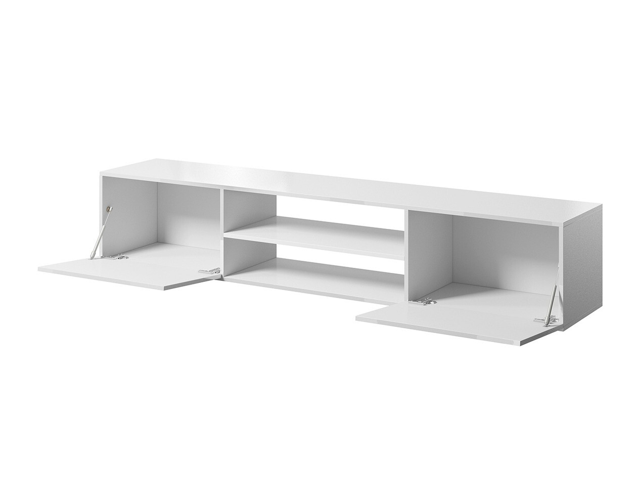 TV galds Charlotte 164 (Melns + Glancēts melns)