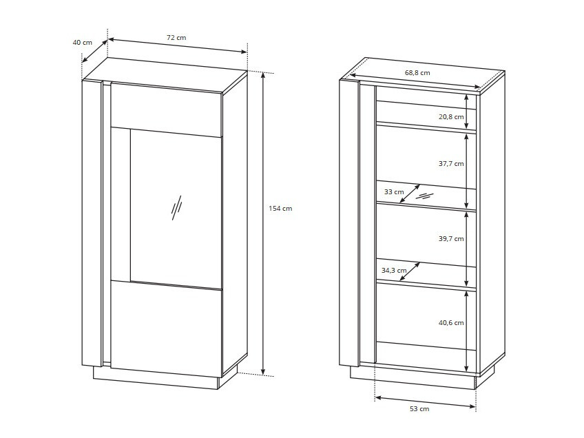 Стеллаж Novbela 102 (Белый + Глянцевый белый + Внук дуб)