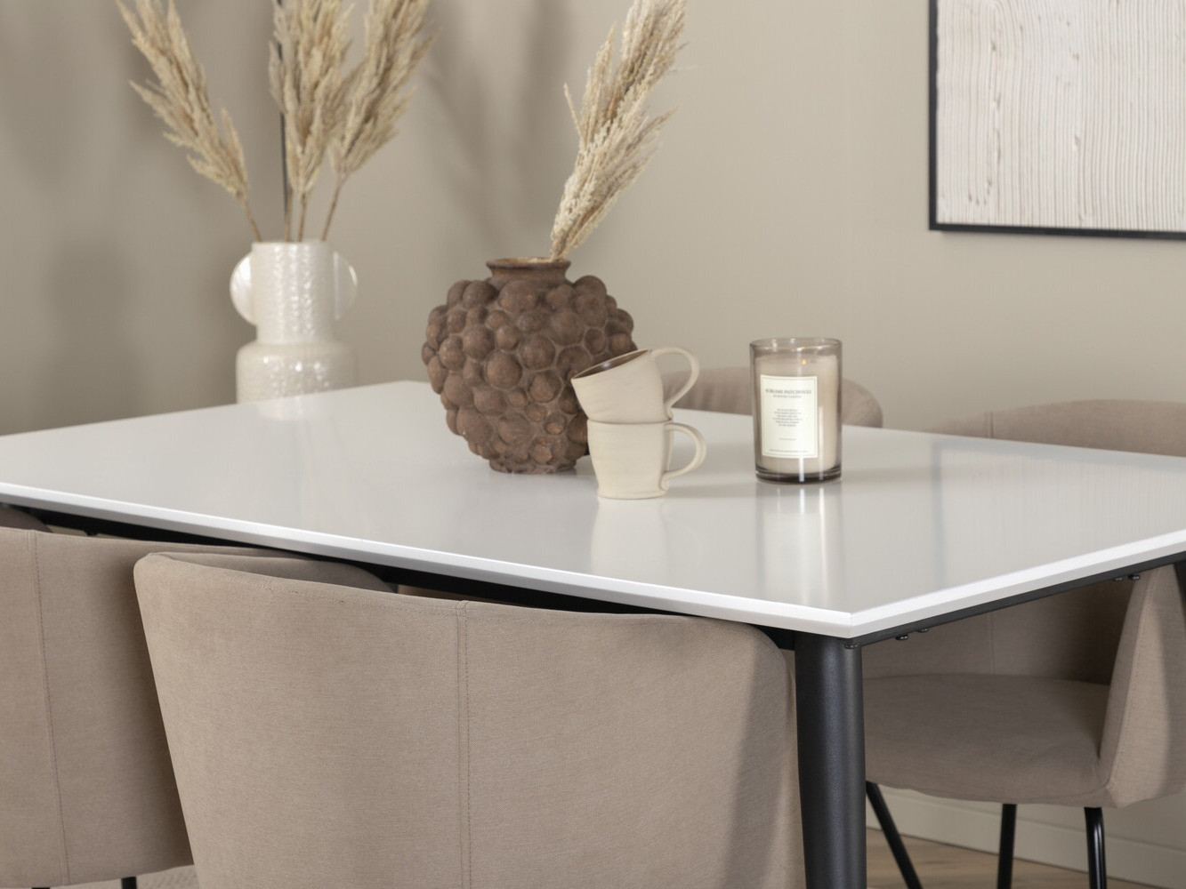 Обеденный гарнитур Dallas 2739 (Бежевый + Чёрный)