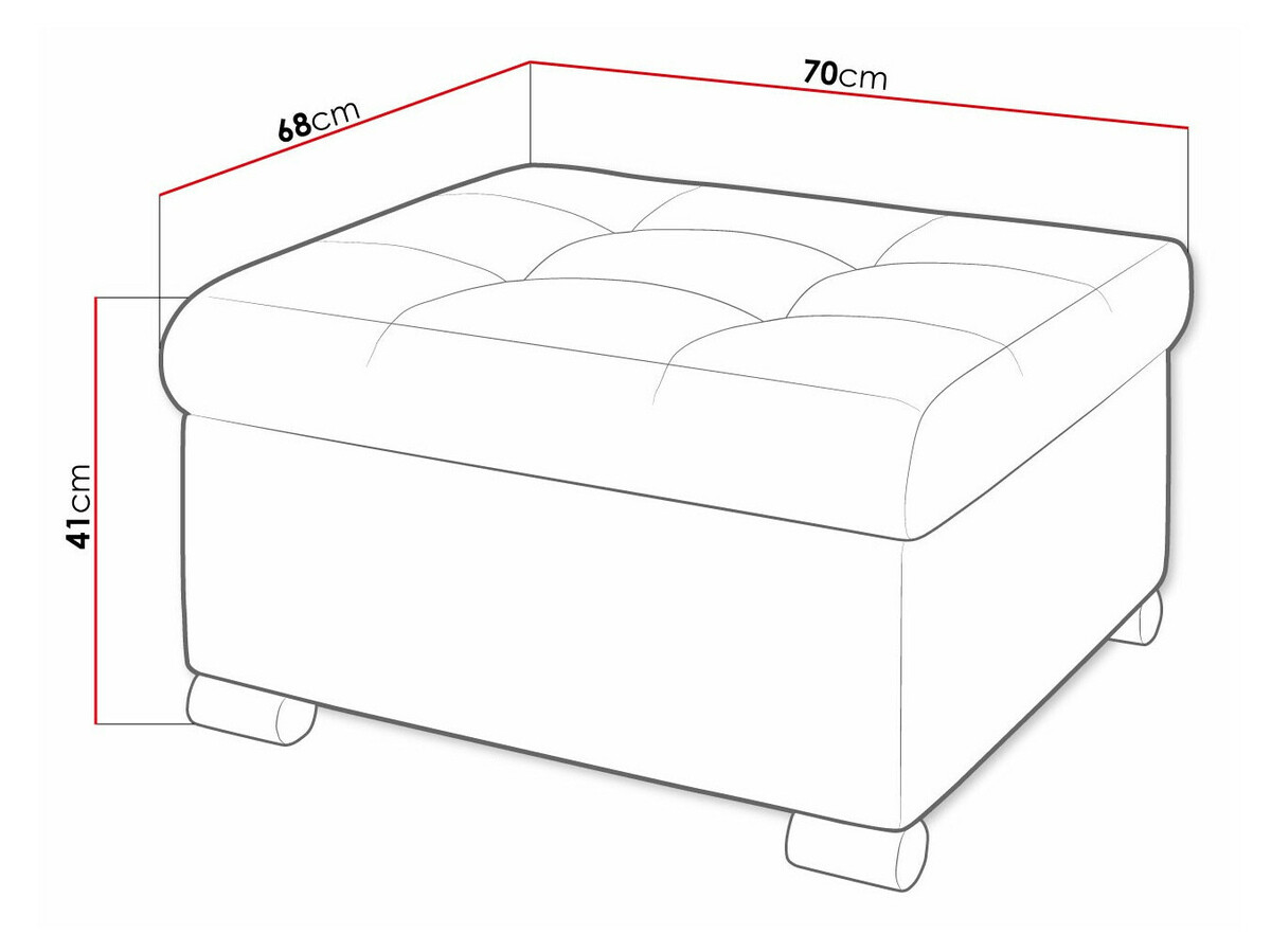 Pufs Comfivo 115 (Magic Velvet 2250 + Miu 2041)