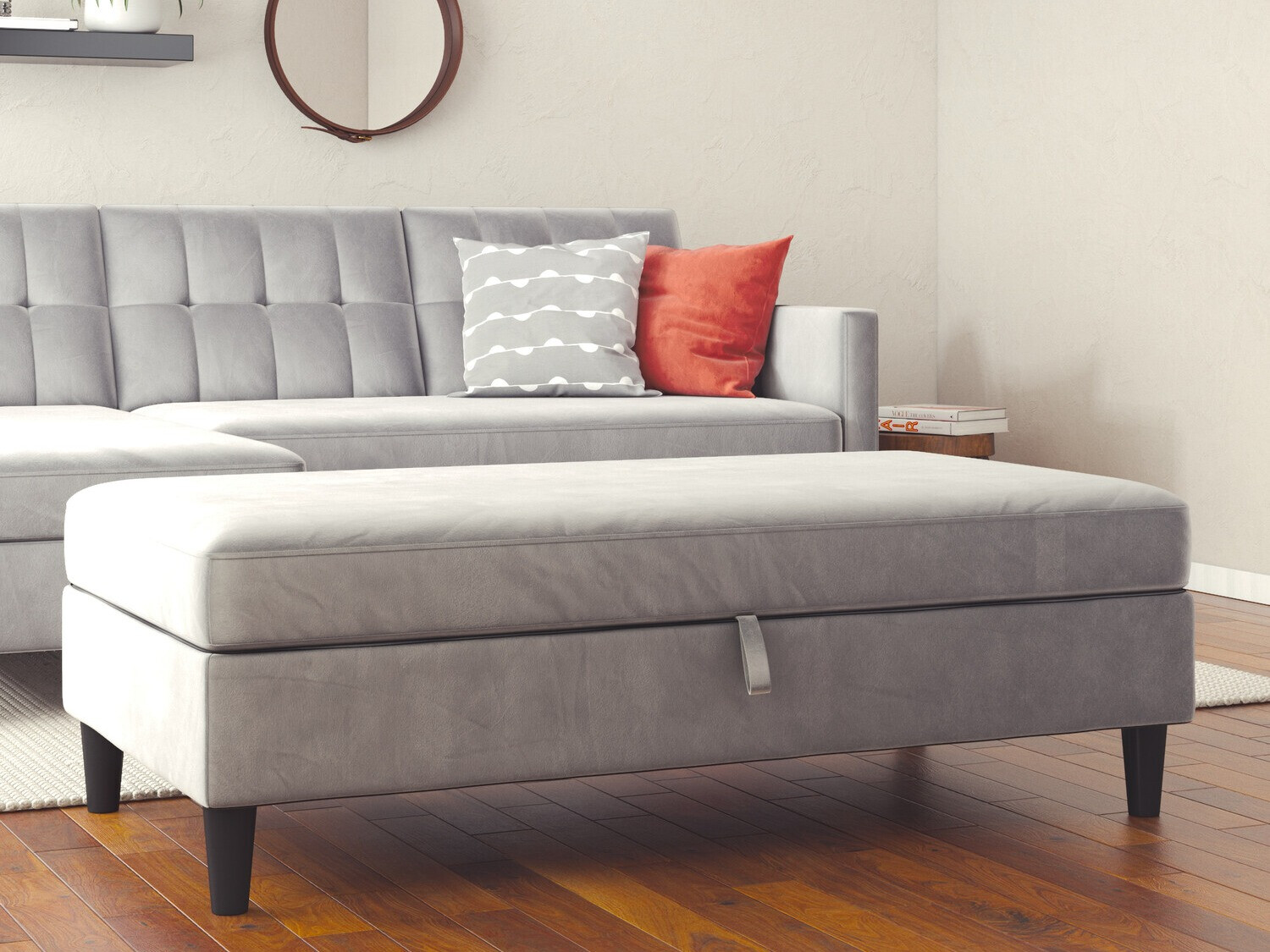 Mīkstais sols Tulsa 536 (Gaiši pelēks)