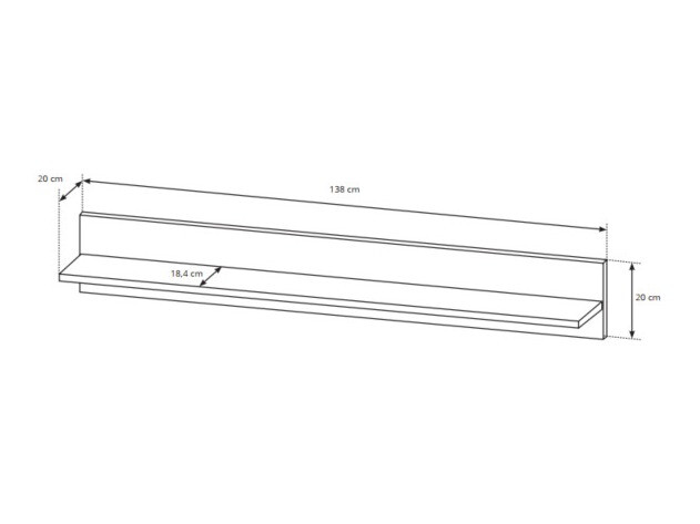 Набор для гостиной Novbela 113 (Белый + Глянцевый белый + Внук дуб)