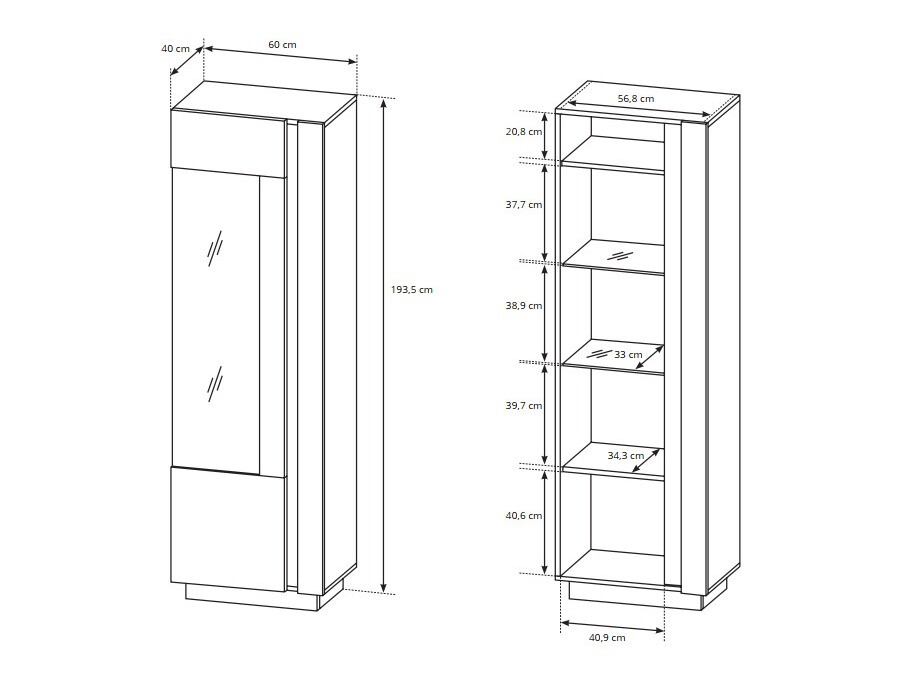Набор для гостиной Novbela 113 (Белый + Глянцевый белый + Внук дуб)