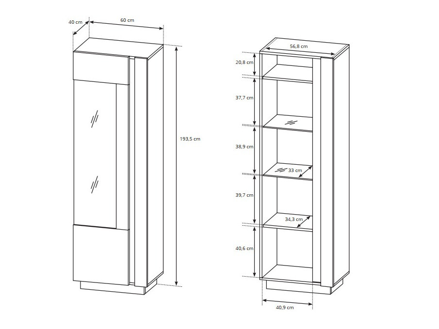 Набор для гостиной Novbela 113 (Белый + Глянцевый белый + Внук дуб)